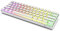 GK GAMAKAY MK61 Wired Mechanical Keyboard Gateron Optical Switch Pudding Keycaps Waterproof RGB 61 Keys Programmable Hot Swappable Gaming Keyboard New Version (New- Yellow Switch V2, White)