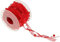 10M Perlenband Chiffon-Band und Organza-Spitze-Band-Dekoband Spitze Zierband für Hochzeits-Blumen- Nähen Handwerk Verpackung (red)