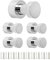 QWORK® 5 Pieces Heavy Duty Wall Hooks, Bathroom Hooks for Towels, Kitchen Hooks, All Copper Electroplating
