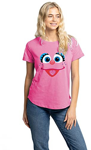 Cotton Soul Sesamstraße Abby Face Damen T-Shirt, Azalee, fuchsia, M