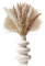 Pampasgras mattierte weiße Vase, perforierte Trockenblumenvase, Moderne dekorative Donut-Spiralvase, Hochzeitseinzugsgeschenk