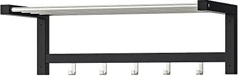 IKEA TJUSIG Hutablage, 79 cm, Schwarz