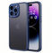 Kingmate Ultra Hybrid Hülle Kompatibel für iPhone 15 Pro, Military Grade Stoßfeste Schutzhülle iPhone 15 Pro, Transluzente Minimalistische Case Ultra dünn,Voll Kameraschutz, Matte Blau