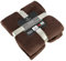 Euromat Couverture Microfibre Flanelle – Plaid Uni Doux et Confortable pour Canapé ou Lit (150x200 cm) (Brun)
