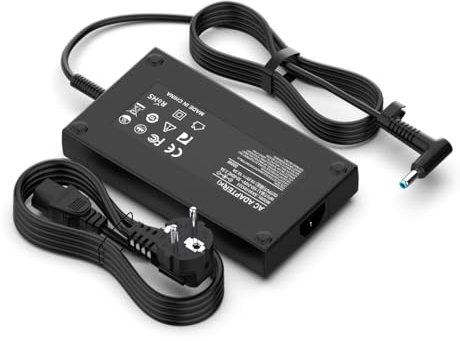 Alimentatore 200W Caricatore per HP Omen Pavilion Gaming 15 16 17 Victus 15 16 ZBook Fury Create Studio 15 17 G3 G4 G5 G6 G7 G8 Envy 15 2020 TPN-DA10 L00818-850 ADP-200HB B TPN-LA21 PC Caricabatteria