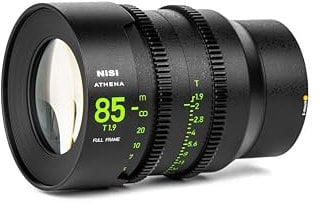 NiSi 85mm T1.9 Athena Prime Cine Objetivos Fotograma Completo para Sony E-Mount Sin Filtro Drop-in