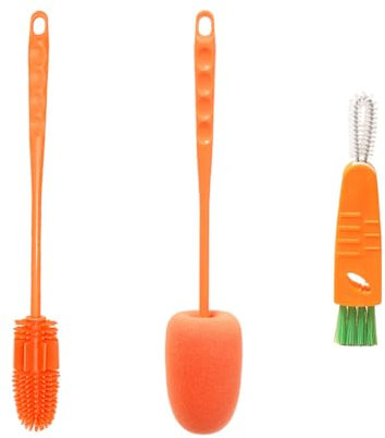 XiaZhiZhen Bottle Brush Set - Long & Baby Bottle Cleaner, 3-Piece Set