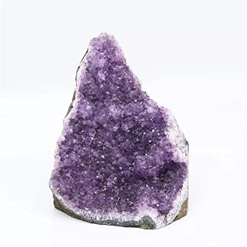 VOGGWBMQ 1 Unidad de 300g-1500g de Piedra de geoda de Amatista Oscura Natural, racimo de Cristal, Adornos de Regalo adecuados for Cristales for el hogar Cristales y Piedras