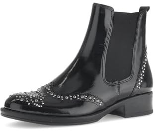 Gabor Damen Chelsea Boots, Frauen Stiefeletten,uebergangsschuhe,uebergangsstiefel,Schlupfstiefel,flach,Stiefel,Bootee,schwarz,35 EU / 2.5 UK