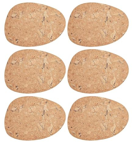 BUTLERS 6er Set Platzset 40x 30cm aus Kork doppelseitig -Porto- abwaschbares Tischset für den gedeckten Tisch | Platzdeckchen schmutzabweisende Tischmatte