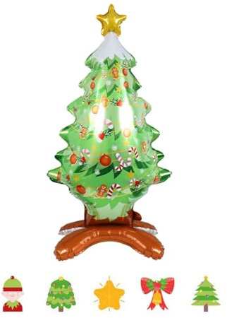 Globos de Navidad,Globos de Navidad Christmas Balloons,Globode Papel de Aluminio paraNavidad,120CM