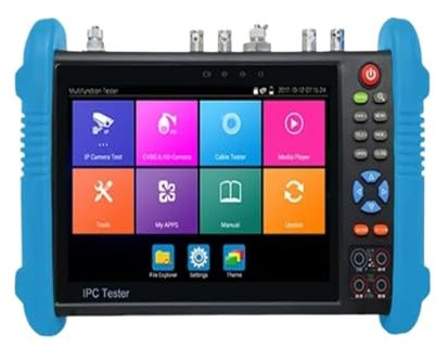 KOULEER CCTV-Tester, CCTV-Monitortester, 8K CCTV IP Kamera Tester Monitor 8K IPC 8MP AHD TVI SDI CVI Tester Mit VGA PoE RJ45 Kabel TDR Test UTP Kabel Tracer PoE-Netzwerktools(IPC-9800CMADHS Pro)