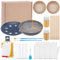 WEBEEDY Kintsugi Repair Kit 18 Pcs Japanese Kintsugi Gold Repair Kit for Beginners Adults,DIY Ceramic Pottery Repair Kit Comes with Practice Dish Japanese Art Gift for Broken Glass Jade Sculptures