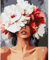CEOVR Peinture Numero Adulte Kits,Femme DIY Painting by Numbers,40x50 cm Numero D'art Adulte,Sans Cadre,Beauté et Fleurs