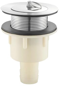 Qrity 1 Pièce Bonde D' évier, Bonde à Panier en INOX, sans Trop-Plein, Crépine de Panier D'évier de Cuisine pour Éviers à Vadrouille, 50#