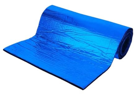 WANGZEYU Isolant D'Automobile Tapis insonorisant de Voiture 50x100cm, Coussin d'isolation phonique Auto-adhésif for Toit Isolant Thermique Voiture(Blue)