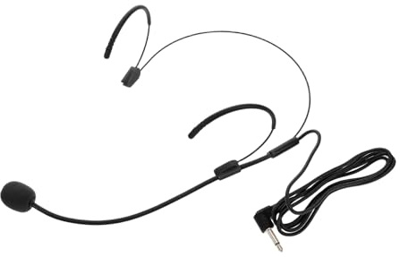 Supvox Mikrofon Headset für Unterricht, Tragbar, Schwarz, für Profis | Klarer Klang, Fortschrittliche Mikrofontechnik, Zuverlässige Signalübertragung, Kopfbügel Design, Kunststoff Eisen Pvc Schaum