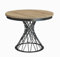 MEBLINI Esstisch Rund Ausziehbar aus Metall - Loft - Esszimmertisch Modern - Küchentisch - Ausziehtisch - Round Dining Table - Esszimmertische - 100-138x77cm - LUCO - Gold Craft Eiche/Schwarz Matt