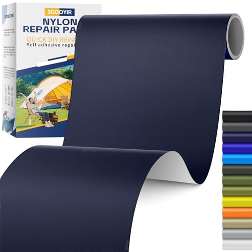 Parches de Reparación de Nylon, Autoadhesivo Parches para Ropa | 10x200cm Azul marino oscuro Parche de Reparación Autoadhesivo Para Chaqueta, Adhesivos Parches Para Ropa, Tienda, Bolsa