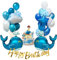 Regendeko Happy Birthday Blau Ocean Wale Geburtstagsdeko Junge Meer Kindergeburtstag Deko Junge Ballons Geburstag Unterwasser Deko Kindergeburtstag Party Deko Baby Shower Deko