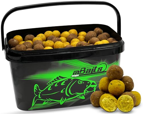 Angel-Berger Magic Baits 4 Kg Premium Boilies mit Eimer Carp Baits with Bucket Futterboilies Karpfenboilies Feeder Boilie Boilieset Karpfenköder Angelköder Karpfenangeln