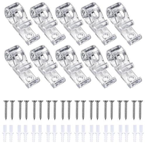 SurPse 10 Pcs Roman Blind Clips, Cord Safety Device, Position Hooks for Roman Blinds, Roller Chain, Childproofing Cords, Preventing Entanglement Accidents