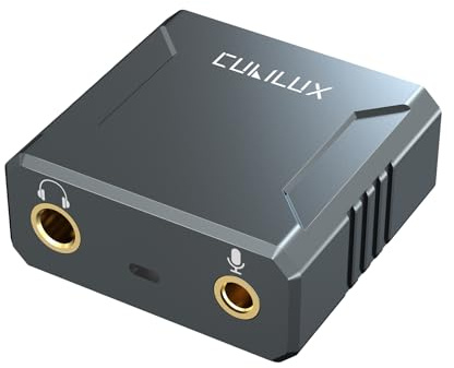 Cubilux HC-4 DAC USB 4.4mm Balanced con Amplificatore per Cuffie, PCM Hi-Res 384kHz 32 bit, Dongle Audio Pentaconn con Ingresso Microfono 3.5mm per PC, Smartphone, IEM e Gaming