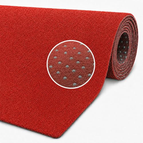 Internethandel Pfordt Kunstrasen Rot 300x200 cm mit Noppen | vielseitiger Bodenbelag für Balkon, Terrasse, Garten, Camping und Events, individuell zuschneidbar, ca. 7 mm Gesamthöhe