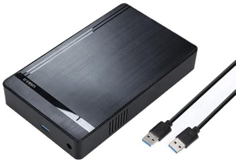 Case HDD 3.5 SATA USB 3.0 per Disco Rigido Esterno SSD 2,5 e 3,5 | Spina EU, Compatibile con SSD, USB 3.0, SATA, Uso Esterno