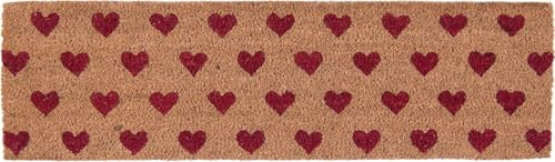 Clayre & Eef MC129 Fußmatte/Türmatte Rote Herzen 75 * 22 * 2 cm