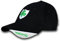 Dolemen Irland Green Shamrock Black Baseball Cap, Schwarz, Einheitsgröße