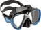 Cressi Unisex – Erwachsene Liberty Duo Tauchmasken, Schwarz/Blau/Silber, Uni