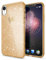 NALIA Glitter Case compatible with iPhone XR, Ultra-Thin Mobile Sparkle Silicone Back-Cover, Protective Slim-Fit Shiny Protector Skin, Shockproof Crystal Gel Bling Smart-Phone Bumper, Color:Gold