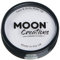 Moon Creations Trucco professionale per viso e corpo | Tortiere professionali con vernice colorata per truccabimbi | Pittura per il viso per bambini, adulti, festival, Halloween, Bianco, 36 gm