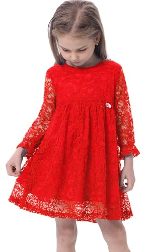 BONNY BILLY Vestiti Bambina Cerimonia Eleganti Principessa Pizzo Abiti Estivi Invernali 3-11 Anni