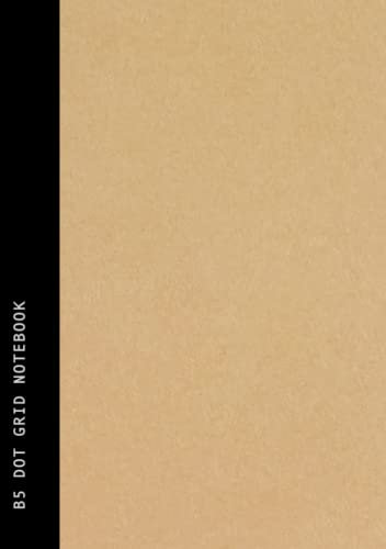 B5 Dot Grid Notebook: Black Spine | Dotted Grid | School & College Subject or Course Notebook - 90 Pages Recycled Paper