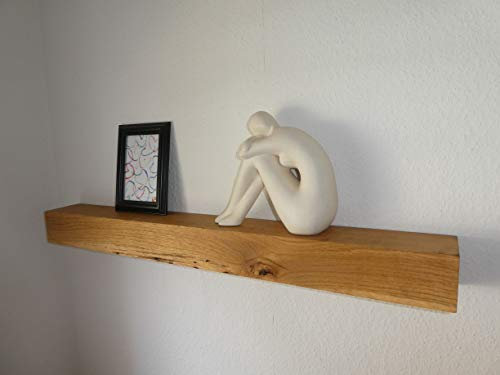 Die Gartenbeet-Kiste Eichen Regal Rustikal Massiv Eichenregal Eichenbalken Natur (geölt, 100 cm)