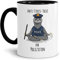 Berufe Tasse - Anti-Stress-Tasse für Polizisten - Lustige Kaffeetasse, Geschenk für Polizisten, Kollegen, Arbeit - Keramik Innen & Henkel Schwarz, 300 ml