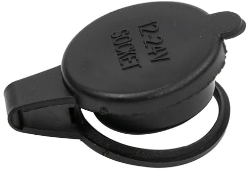 AUTOZOCO Tapa de Encendedor de Cigarrillos 12 V, Goma Impermeable, Caucho Negro