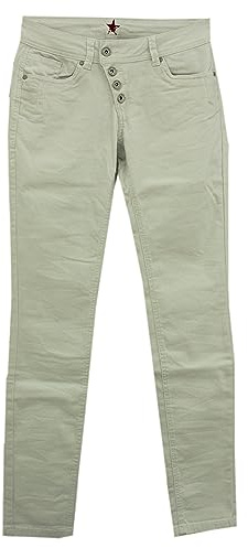Buena Vista Damen Jeans Hose Malibu Stretchdenim White