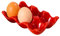 Porte Oeufs en Céramique, Plateau à Oeufs en Porcelaine, Porte Oeufs Frais pour Réfrigérateur, Convient pour Stocker des œufs, Beaux et Délicats(Rouge)