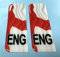 St GEORGE ENGLAND Vehicle Number Plate Domed Stickers/Decals