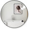 Amazing Tour 50cm Large Modern Round Mirror Black Brushed Frame Wall Mirror Metal Framed HD Glass Wall for Makeup Bathroom Living Room