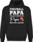 Shirtracer Hoodie Herren Pullover Männer - American Deko Superbowl Party - Football Papa wie EIN normaler Papa nur viel lauter weiß - L - Schwarz - footballfans Kapuzenpullover Geschenke Fans für