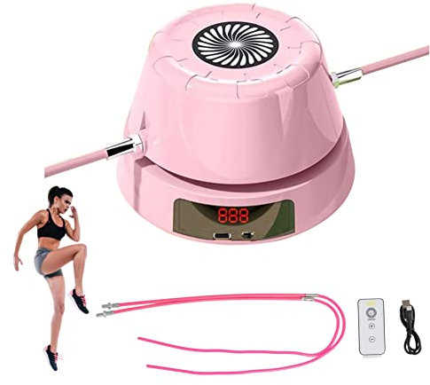 RUNOLIG Jump Rope Machine, Automatic Skipping With 10 Gears, Electric Workout Interaction for Kids & Adults, Intelligent Counting With Home Gym Party, Pink