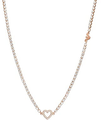 Emporio Armani Halskette Für Frauen Sentimental, Länge: 400mm+50mm, Breite: 7mm, Höhe: 7mm Rose Gold Messing Halskette, EGS2965221