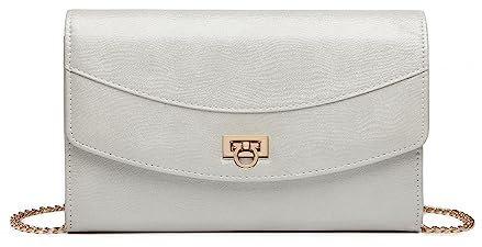 Miss Lulu Pochettes et clutches Femme, Pochette Cérémonie Mariage Bandoulière de Chaîne Fourre-Tout