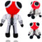 Bambola Rainbow Friends. Amici Arcobaleno Peluche. Giocattolo per Videogiochi Horror. Regalo per Bambini a Natale, Compleanno. (Rosso, Red, 30 cm)