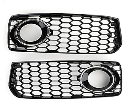 Kühlergrill L+R Nebelscheinwerfergrill Mit Verkleidung Für A5 Für S-Line Für S5 Für B8 Für RS5 2008–2012 Waben-Nebelscheinwerfergitter Kühlergrill Streifen (Farbe : Chrome)