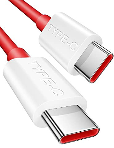 USB C to USB C Charger Cable 2M, 65W Warp Charge Cable for OnePlus 9 Pro/8T USB Type C to Type C Cord PD Fast Charging Wire for iPhone 16e 15 for Samsung S25/A16/A36/A56/A26/S24/S23/S22 Pixel 9a/8/7/6